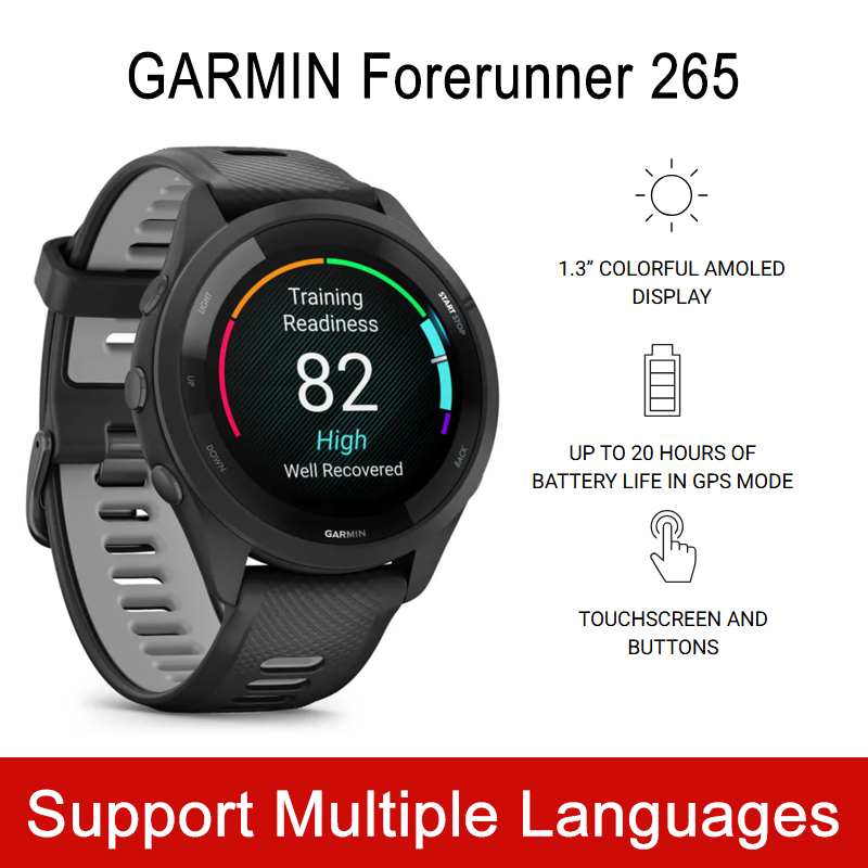 Timex Watches Smartwatch - Garmin Forerunner 265 Lauf-Smartwatch Eingebautes GPS