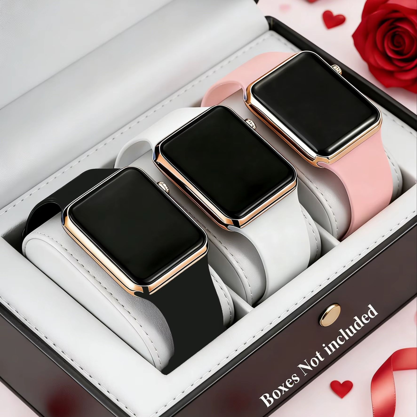 Smartwatch Watches For Girls - 3-teiliges Set mit süßen und stilvollen