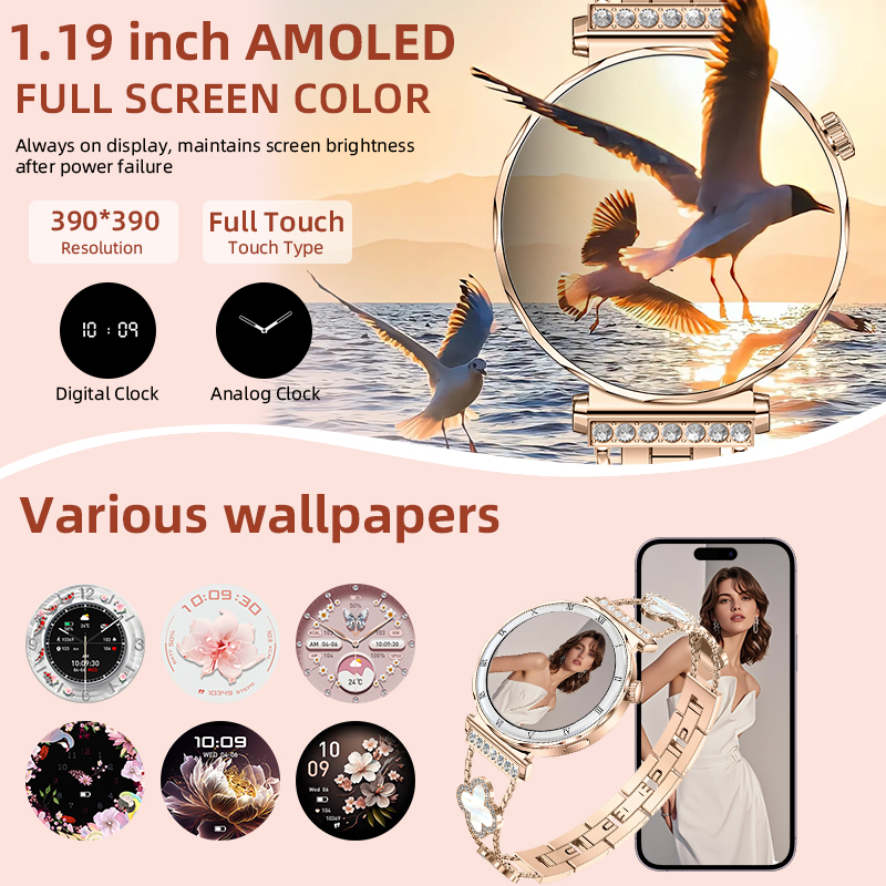 LIGE Neue Damen-Smartwatch mit – Watches Ladies Smartwatch Bewertung und Preis