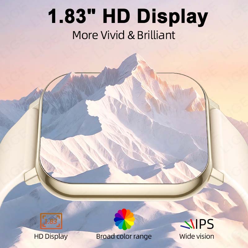 LIGE Neue 1,83-Zoll-HD-Smartwa – Smartwatch Watches Price Bewertung und Preis
