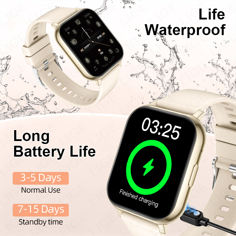 LIGE Neue 1,83-Zoll-HD-Smartwa – Smartwatch Watches Price Bewertung und Preis