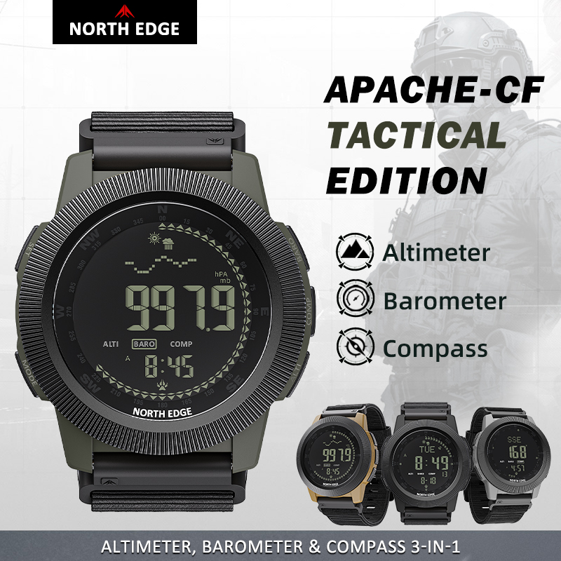NORTH EDGE APACHE-CF Herren-Di – Altimeter Compass Watch Bewertung und Preis