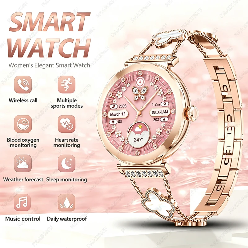 Roségoldene Damen-Smartwatch 2 – Watches Ladies Smartwatch Bewertung und Preis